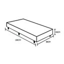 Ver imagem 4 de Base Box Solteiro Acolchões Suede Marrom 40x88x188