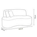 Ver imagem 4 de Sofá Minimalista Orgânico 2 Lugares Sala Bouclé Bouclé Terracota