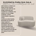 Ver imagem 6 de Sofá Minimalista Orgânico 2 Lugares Sala Bouclé Bouclé Terracota