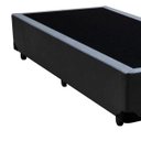 Ver imagem 2 de Base Box Solteiro Acolchões Sintético Cinza 40x78x188