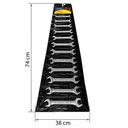 Ver imagem 2 de Jogo de Chaves Fixas Tramontina Basic com Corpo em Aço Especial Cromado 12 Peças Tramontina
