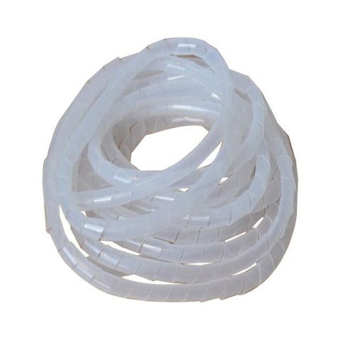 Tubo Espiral Organizador de Fios e Cabos Ø 5/8" ou 15,9mm - 5 Metros - Natural REIMOLD