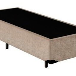 Base Box Solteiro Acolchões Suede Bege 40x88x188 - 2