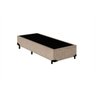 Base Box Solteiro Acolchões Suede Bege 40x88x188 - 1