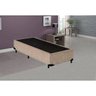 Base Box Solteiro Acolchões Suede Bege 40x88x188 - 3