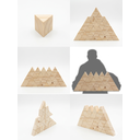 Ver imagem 2 de Kit 20 Peças Triângulo Madeira Artesanato 4cmx4cmx4cm Pinus Lixado