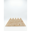 Ver imagem 1 de Kit 20 Peças Triângulo Madeira Artesanato 4cmx4cmx4cm Pinus Lixado