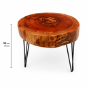 Ver imagem 3 de Mesa de Centro em Cedro Bolacha Natural