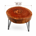 Ver imagem 4 de Mesa de Centro em Cedro Bolacha Natural