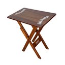 Ver imagem 1 de Mesa Aparador Dobrável Madeira 68x43 Personalizada Jack Imbuia Marrom