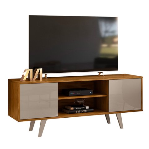 Rack Lisboa Tvs até 55” 395133 Fendi Naturale Madetec