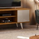 Ver imagem 3 de Rack Lisboa Tvs até 55” 395133 Fendi Naturale Madetec