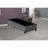 Base Box Solteiro Acolchões Suede Cinza 40x78x188 - 3