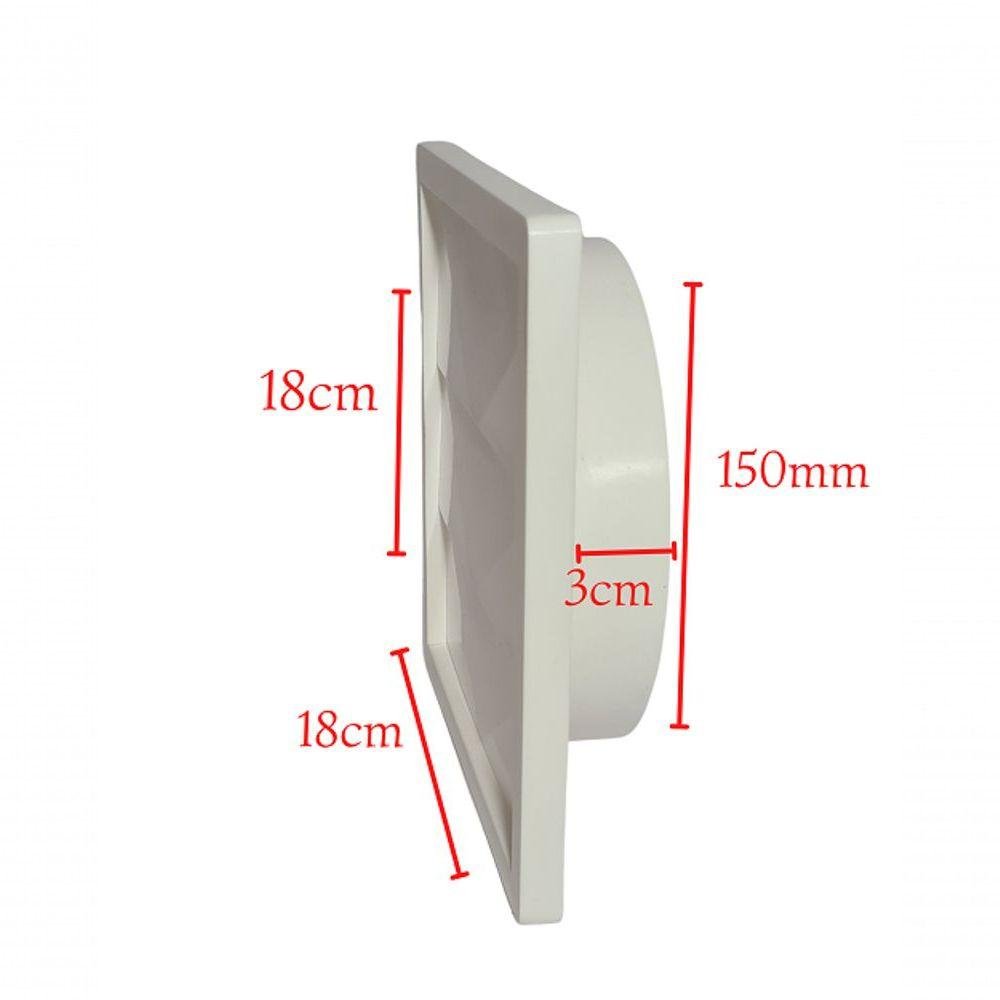 Grade Plástica Auto Fechante 150mm Kit 11 Pçs Cor:branca - 2