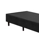 Ver imagem 2 de Base Box Solteiro Acolchões Suede Preto 40x78x188