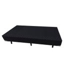 Ver imagem 1 de Base Box Solteirão Acolchões Poliéster Preto 40x96x203