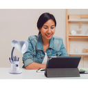 Ver imagem 3 de Luminária de Mesa Estudo Escritório Home Office Articulável Porta Lápis Caneta Bivolt E27:Branca