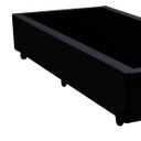 Ver imagem 2 de Base Box Solteirão Acolchões Sintético Preto 40x96x203