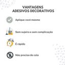 Ver imagem 5 de Adesivo Salmo Deus é Fiel Decoração Cabeceira Quarto Sala