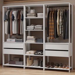 Guarda-roupa Closet Modulado 4 Gavetas 199 Cm Valencia Madesa - 1