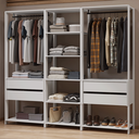 Ver imagem 1 de Guarda-Roupa Closet Modulado 4 Gavetas 199 cm Valencia Madesa