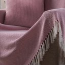Ver imagem 2 de Manta Decorativa para Sofá Boho Hebrom Rosa Fastlar Manta 100% Algodão 140x200cm