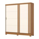 Ver imagem 4 de Guarda Roupa Roupeiro Solteiro Prime B352 Briz 2 Portas de Correr 3 Gavetas Cinamomo Off White Henn
