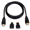 Cabo Hdmi 1.5m com Adaptadores Micro e Mini Hdtv 3 em 1 - 1