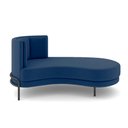 Ver imagem 6 de Sofá Chaise Lado Direito Downey Sala de Estar Veludo Azul G15 - Gran Belo