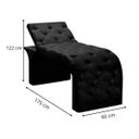 Ver imagem 3 de Maca Estofada Estética Cílios Regulável Spa Suede Larissa Preto