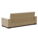Ver imagem 5 de Sofá Cama 02 Lugares Suede Marrom Rato Pés De Madeira