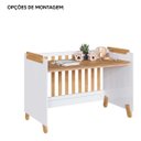 Ver mais imagens de Berço Americano 4 em 1 Pingo Mini Cama MDF Bebê e Cia - Branco com Amêndoa