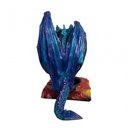 Ver imagem 5 de Incensário Cascata Dragão Azul 16 x15 cm Resina