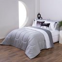 Ver imagem 3 de Kit Edredom Linho Colorful Casal King 5 Peças 100% Poliéster - Cinza