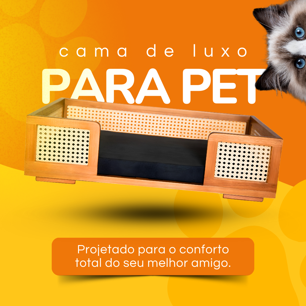 Cama Pet Luxo Telinha Sextavada - 1