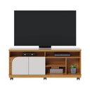 Ver imagem 1 de Rack Bancada Jurerê 1.5 para Sala de Tv até 65 Polegadas Naturale Off White Matte Colibri