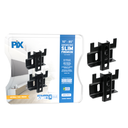 Ver imagem 2 de Suporte Tv Fixo Universal 10" a 85" Slim Premium Preto 100kg Px-19