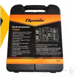Jogo De Ferramentas Kit 129 Peças C Maleta Para Mecânicos - 6 Jogo De Ferramentas Kit 129 Peças C Maleta Para Mecânicos - 6