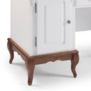 Ver imagem 4 de Escrivaninha Hannover com 2 Portas e 2 Gavetas Divisor de Ambiente 60813 Linz Moveis - Branco/imbuia