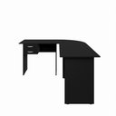 Ver imagem 6 de Conjunto Escritório New City em L com Gaveteiro 180 cm Preto Gebb Work