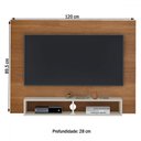 Ver imagem 4 de Painel para Tv até 42 Polegadas Flash C/ Suporte para Tv Cinamomo/off White - Artely
