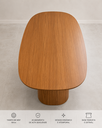 Ver imagem 4 de Mesa Jantar Orgânica Signature 140x90cm Cone Bolacha Freijó
