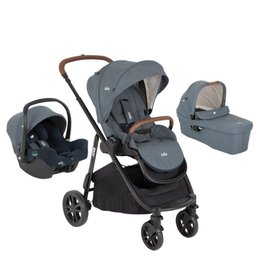 Carrinho de Bebê Versatrax e Travel System Trio Azul Lagoon Joie - 1