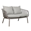 Ver imagem 1 de Sofá 2 Lugares em Polipropileno com Estofado Resistente À Água Base em Aço Pintado Noronha