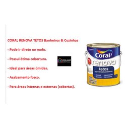 Tinta Chega de Mofo Branco Fosco 900ml - Coral - 3