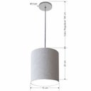 Ver imagem 2 de Lustre Luminária Pendente Vivare Free Lux Pe-4103cz Cúpula em Tecido 15x20cm