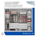 Ver imagem 4 de Guarda Roupa Casal com Espelho 100% MDF 6 Portas 6 Gavetas 235cm Ripado São Carlos Branco - Leifer