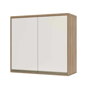 Armário Cozinha Aéreo de Parede 2 Portas 80 - Módulo Cozinha Mel - Luciane:Pérola Off