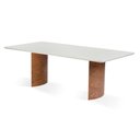 Ver imagem 1 de Mesa Jantar Perth Carvalho Amêndoa Tampo Off White 200cm - 68731