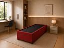 Ver imagem 6 de Cama Box Baú Solteiro com Encaixe para Colchão e Puxador Embutido:Vermelho